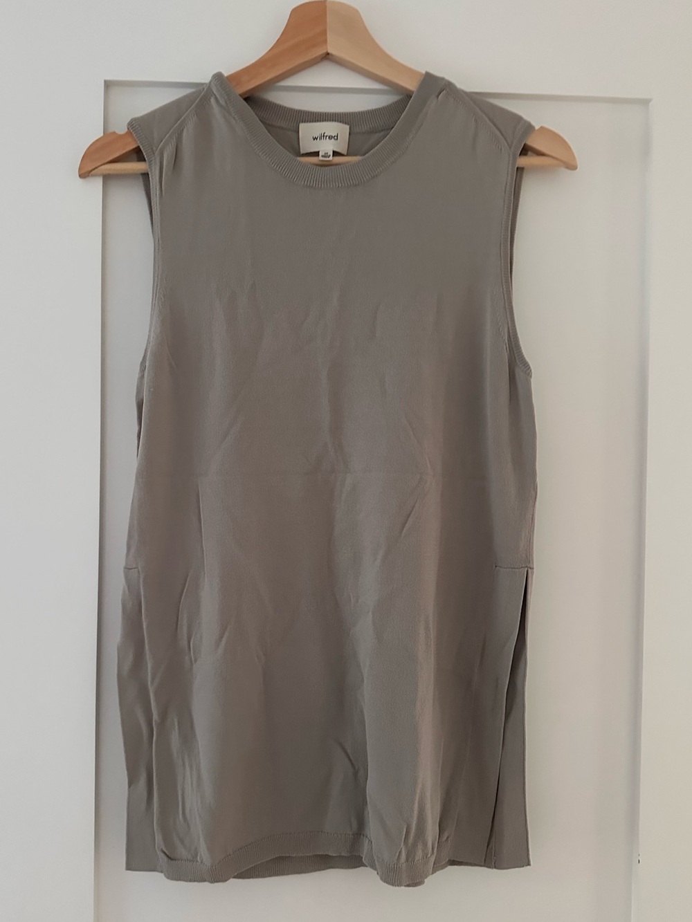 Aritzia Wilfred Sleeveless Tunic in Taupe-Grey